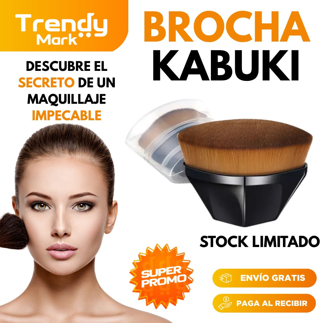 BROCHA PLANA KABUKI